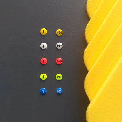 Dronningmerker 1–499 (5 års farger) + UV-lampe