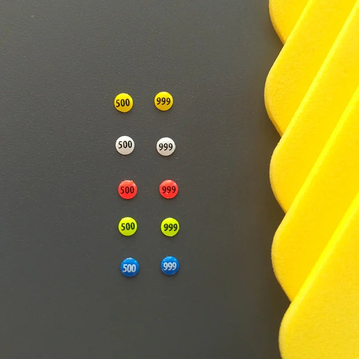 Dronningmerker 500–999 (5 års farger) + UV-lampe