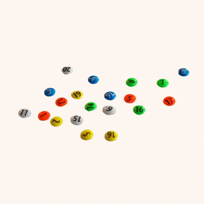 Dronningmerker 1–20 (5 års farge)