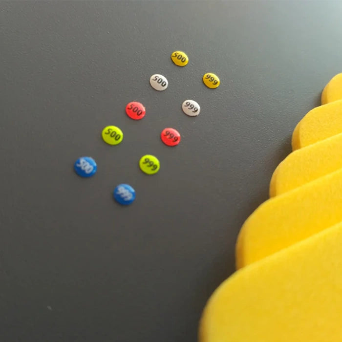 Dronningmerker 500–999 (5 års farger) + UV-lampe